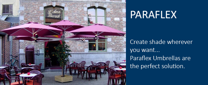 Paraflex Umbrellas Commercial Paraflex Umbrella System From Samson Awnings