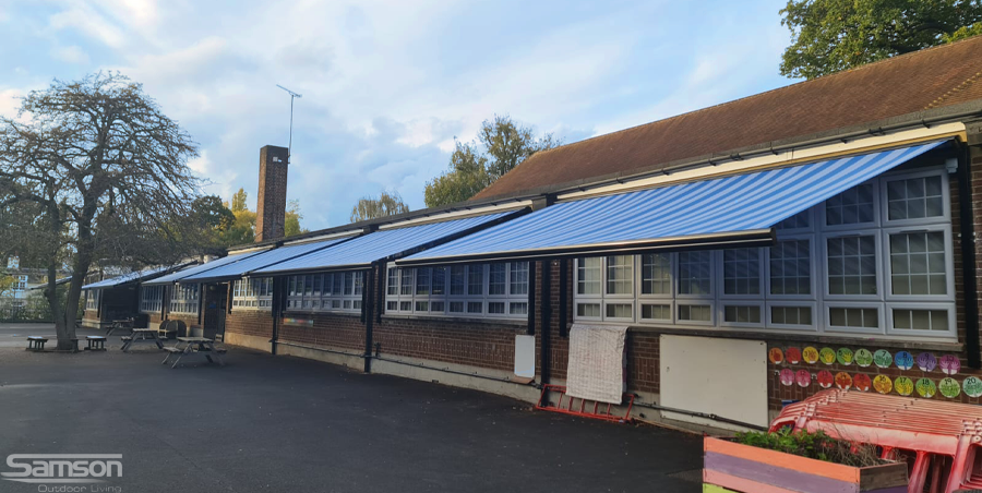 Awnings installed at school 