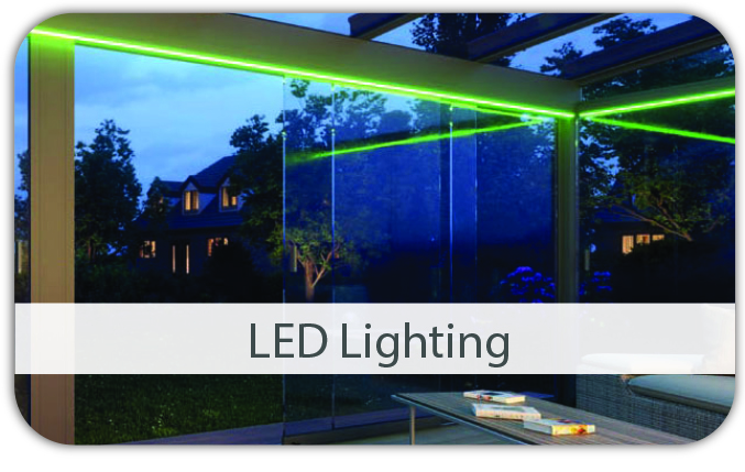 LED Lighting for Glass Verandas 