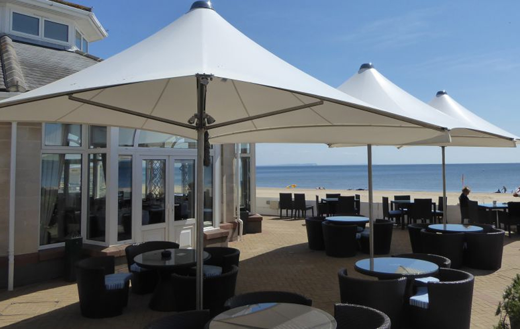 Commercial Vortex Parasol for dining area outdoor dining