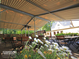 Awnings for outdoor coffee shop 