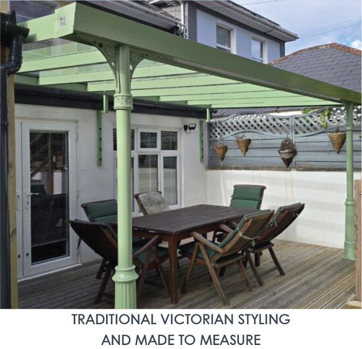 Traditional Victorian styling and made to measure aluminium verandas