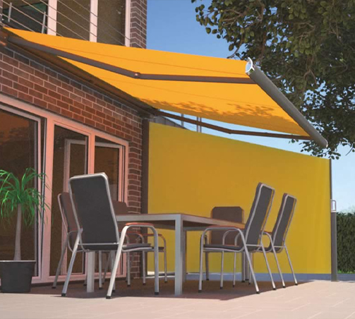 side screen outdoor awning for privacy