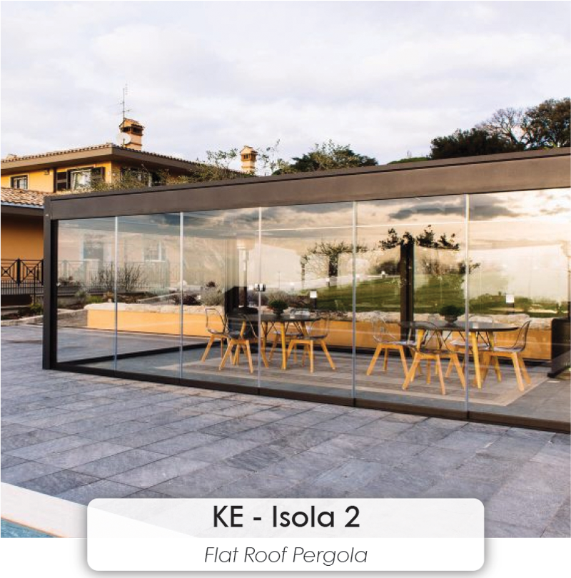 KE - Isola 2 flat roof pergola