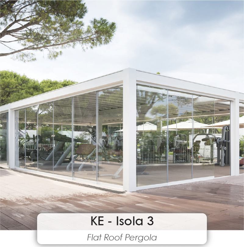 KE - Isola 3 flat roof pergola