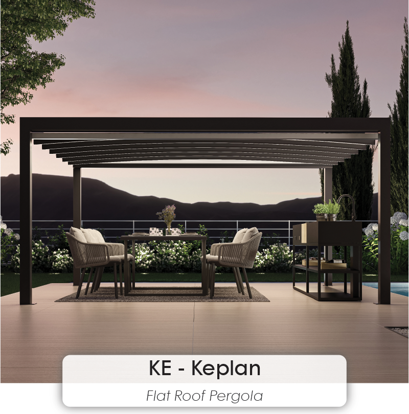 KE - Keplan flat roof pergola