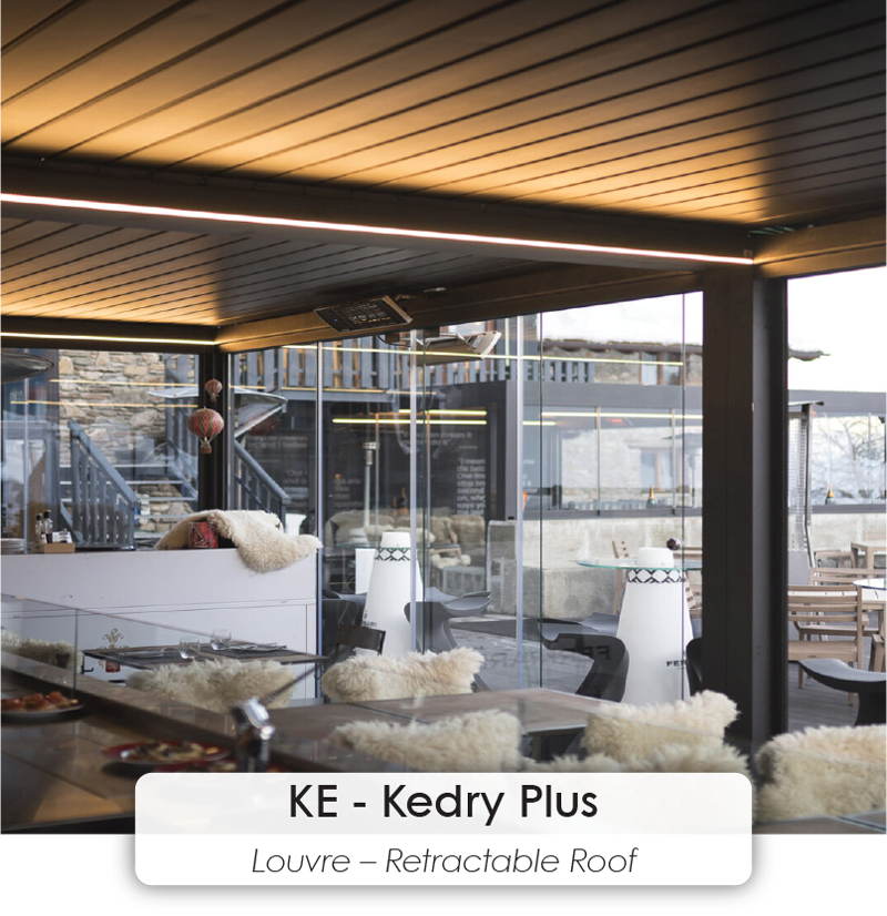 Kedry Plus louvred roof system