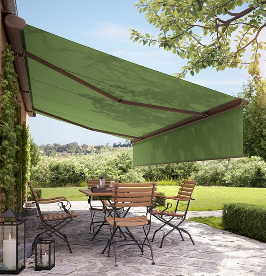 Markilux Green patio awning for home