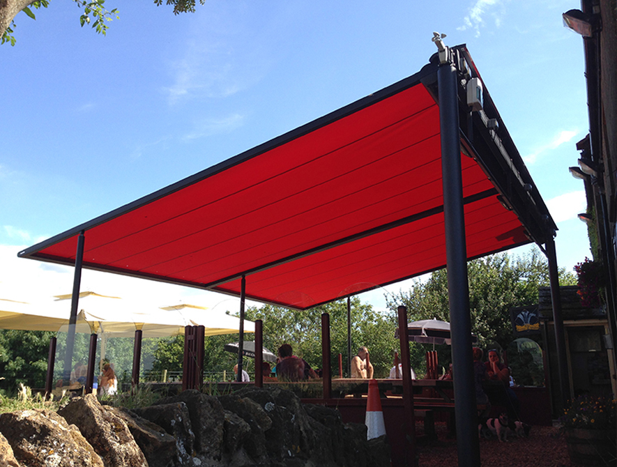 free standing fabric pergola awnings