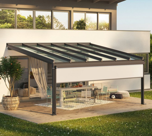 Weinor Terrazza sloped glass veranda roof