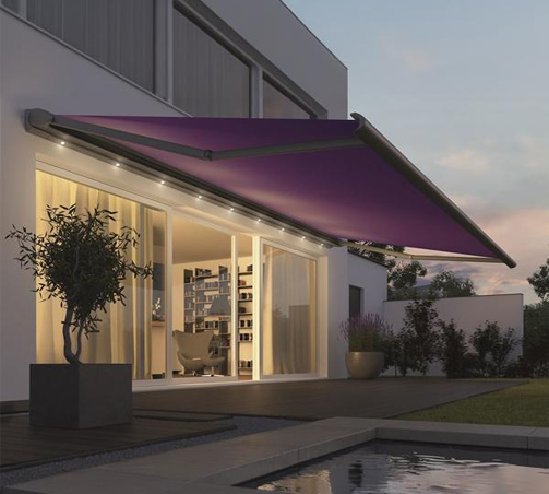 weinor cassita ii fabric electric retractable awning for patios